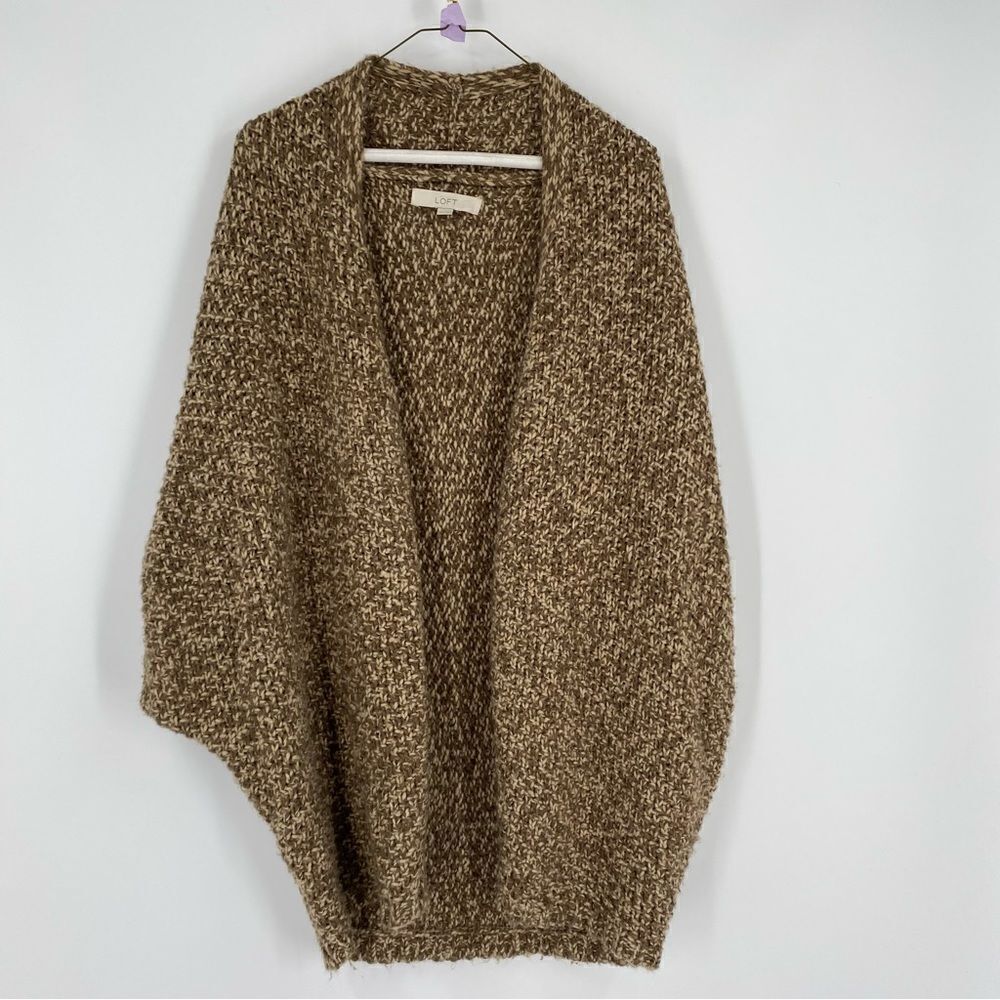 LOFT Women’s Open Front Thick Knit Wool Blend Sweater Vest size XS/S